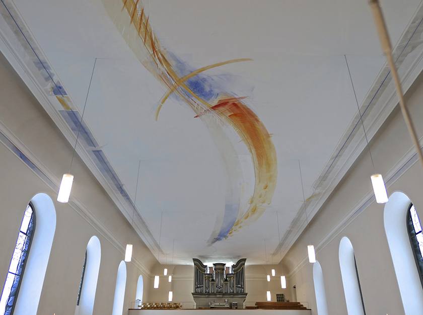 Deckenmalerei St. Laurentius Großkrotzenburg, 2017