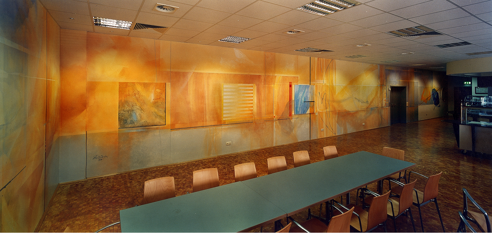 Fa. Titex Cafeteria, Wandgestaltung 2000