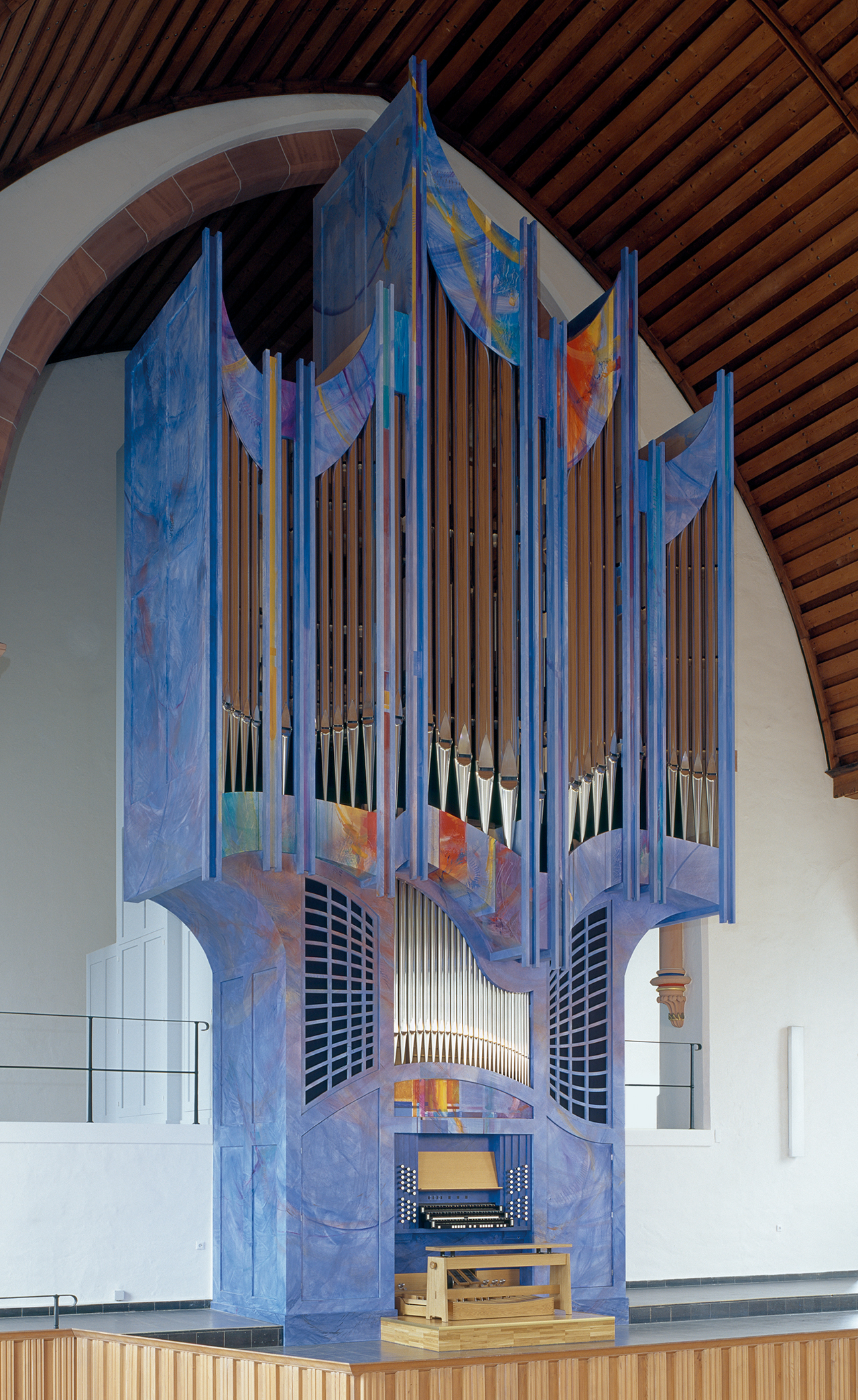 Farbgestaltung Orgelprospekt Domkirche Lampertheim 2005